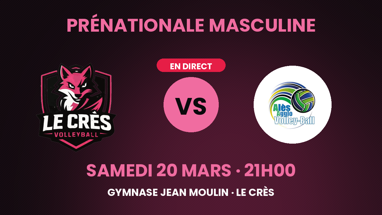 Le Crès VB vs Alès – Prénationale M