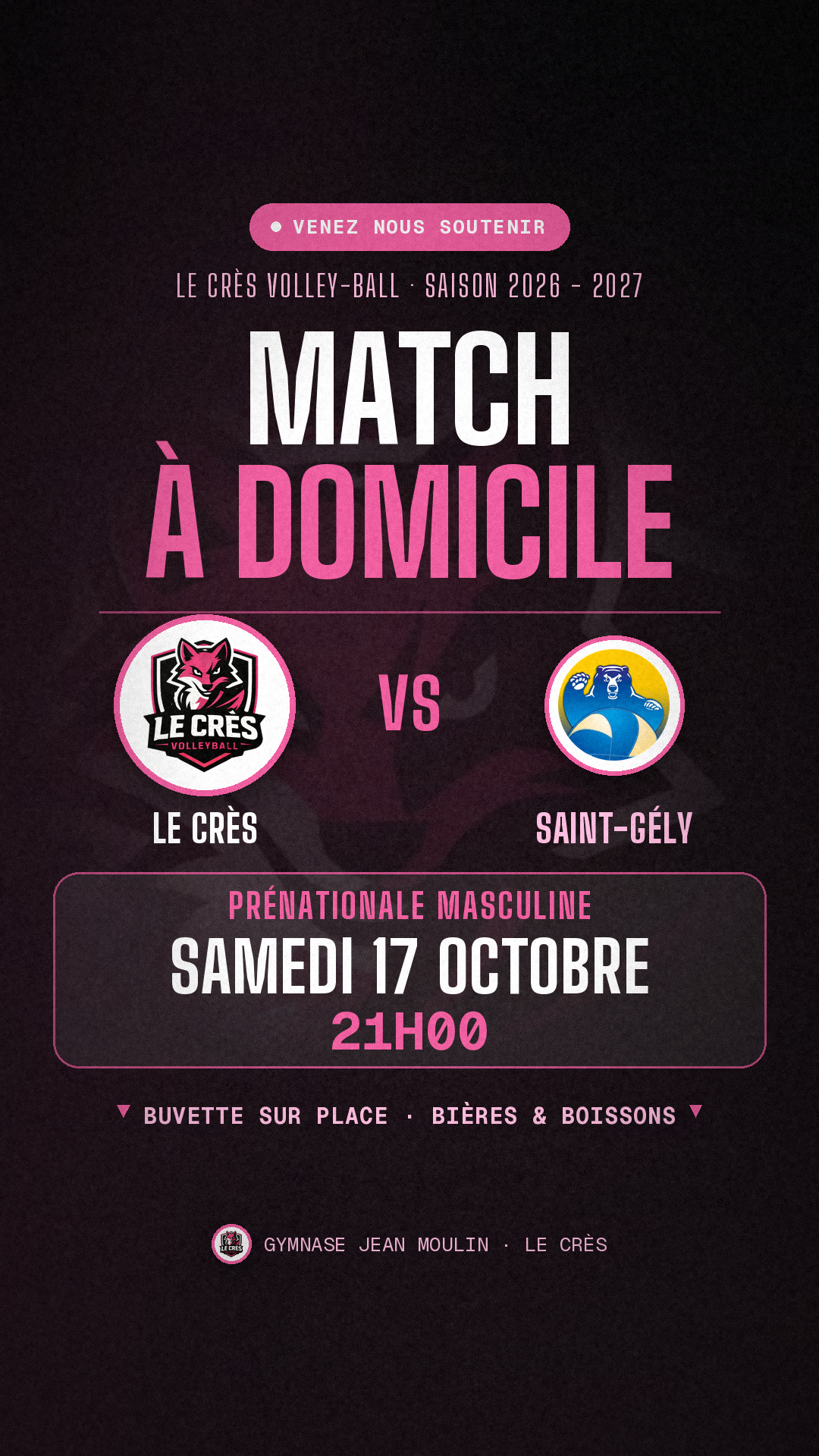 Le Crès VS Saint Gely - Prénationale Masculine Volleyball